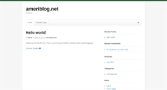 Desktop Screenshot of ameriblog.net